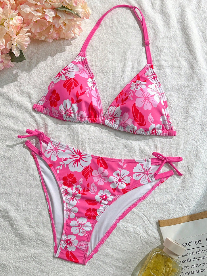 Set bikini SHEIN, roz