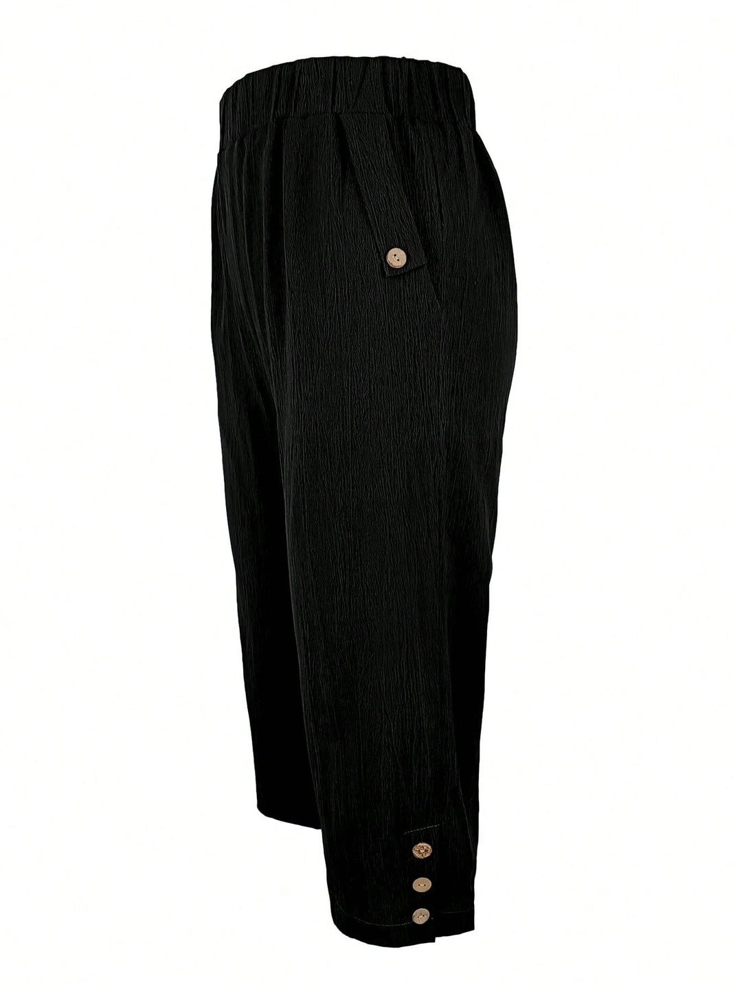 Pantaloni 3/4 SHEIN, negru