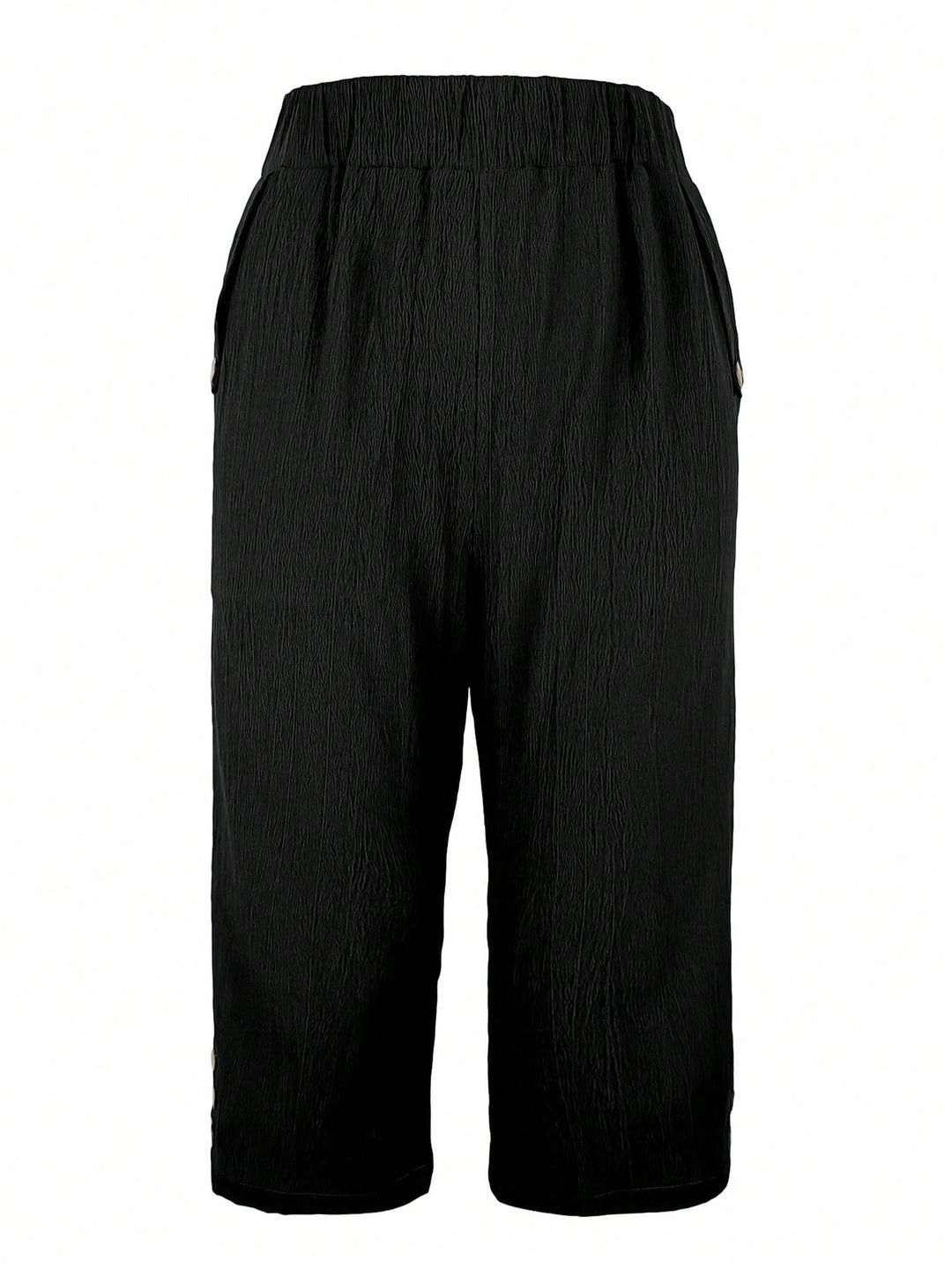 Pantaloni 3/4 SHEIN, negru