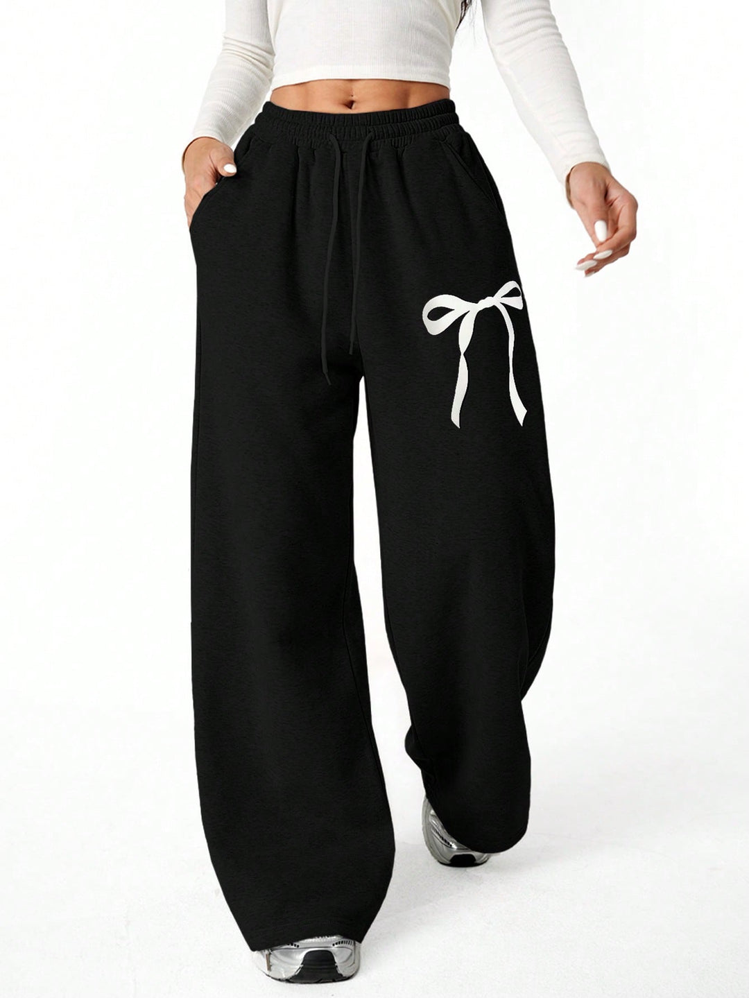 Pantaloni SHEIN, negru