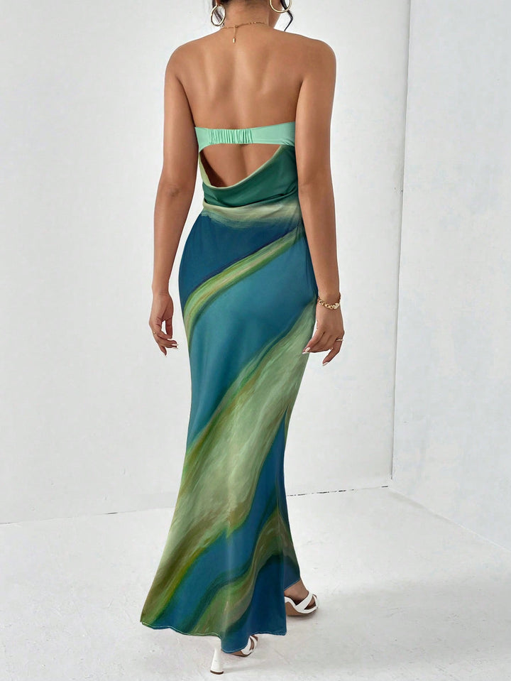 Rochie maxi SHEIN, mix culori