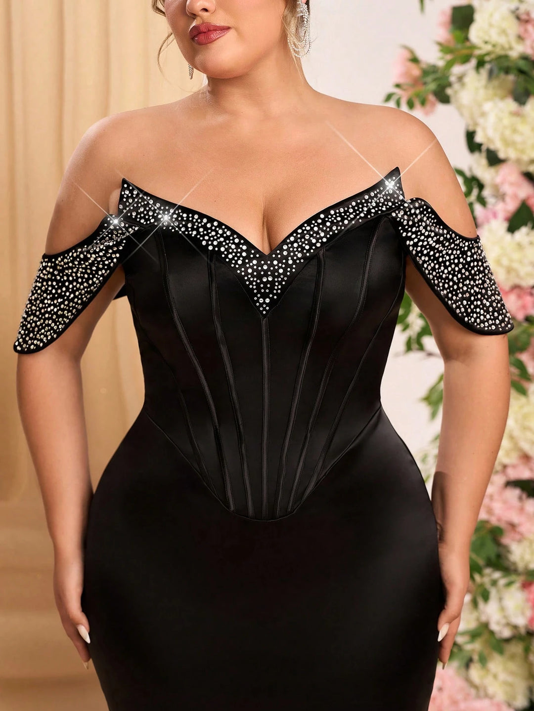 Rochie de ocazie Shein Curve+, negru