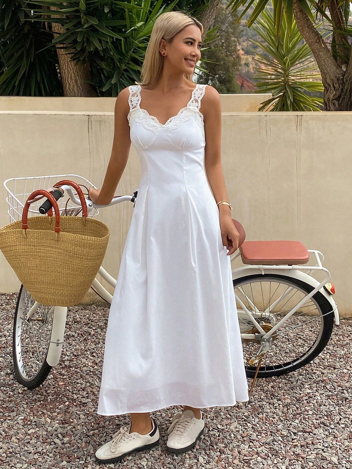 Rochie maxi SHEIN, alb