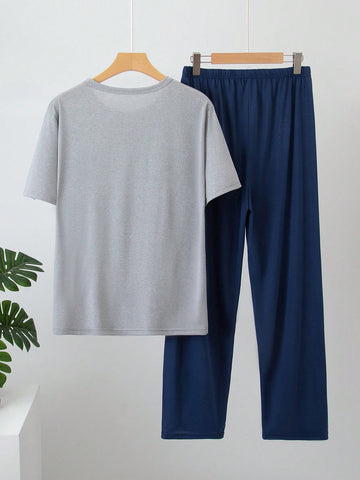 Compleu pijamale SHEIN, albastru