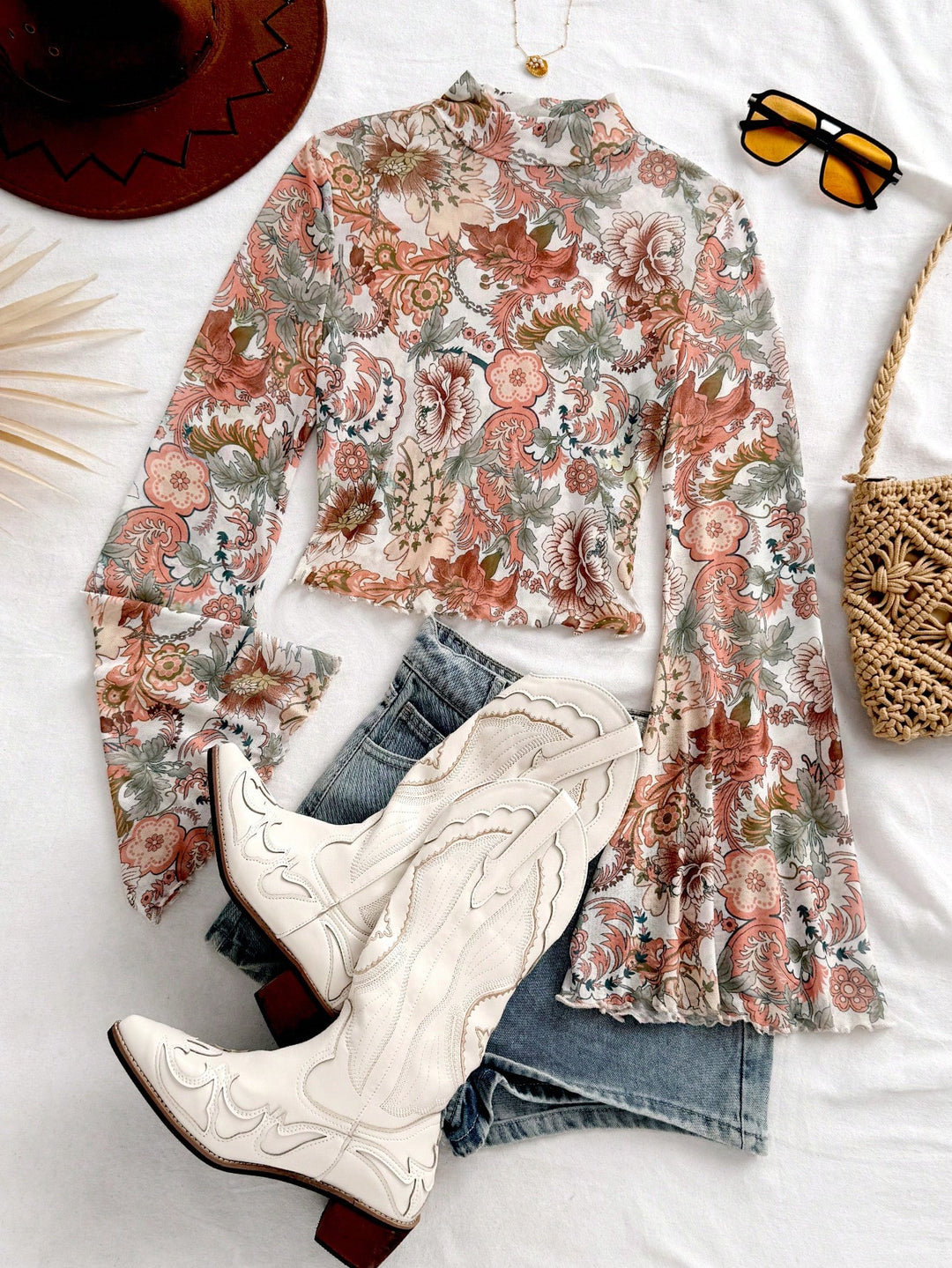 Top SHEIN, alb