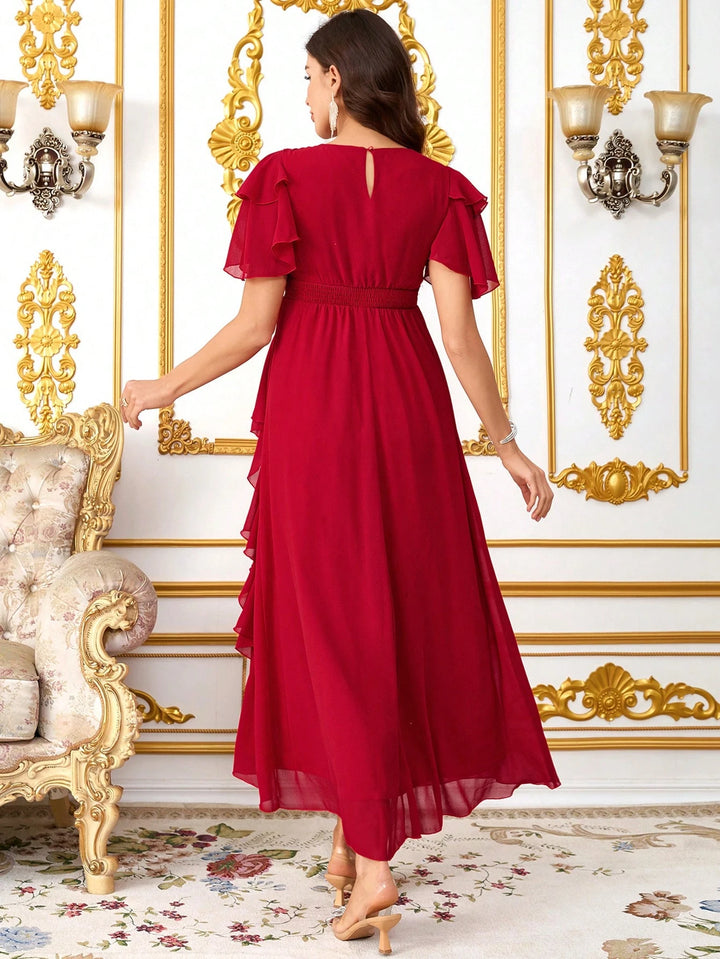 SHEIN maxi ruha, piros