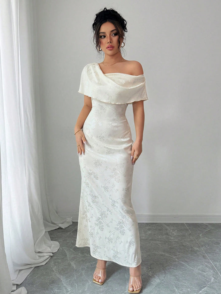 Rochie maxi SHEIN, crem