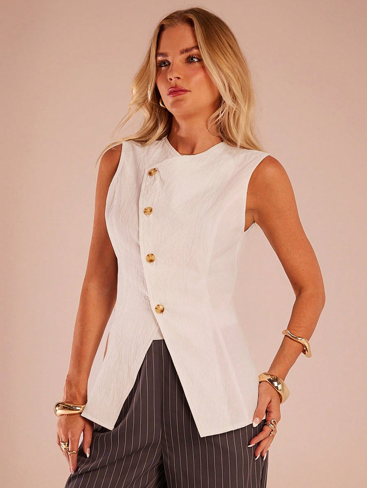 Top SHEIN, alb