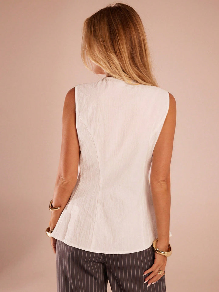 Top SHEIN, alb