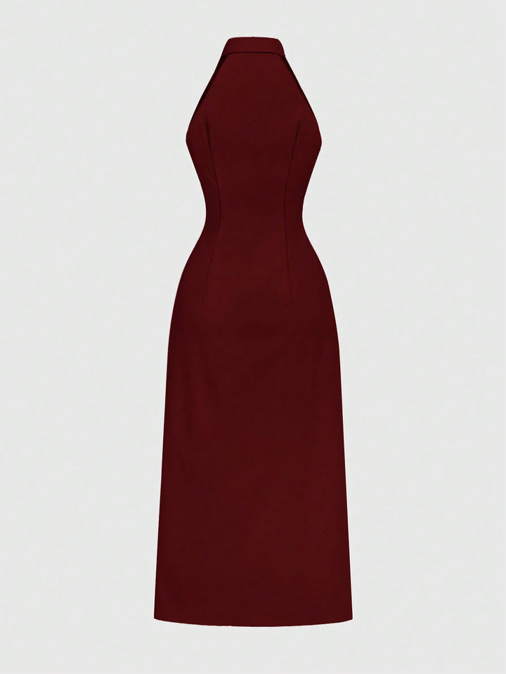 Rochie midi SHEIN, vișiniu
