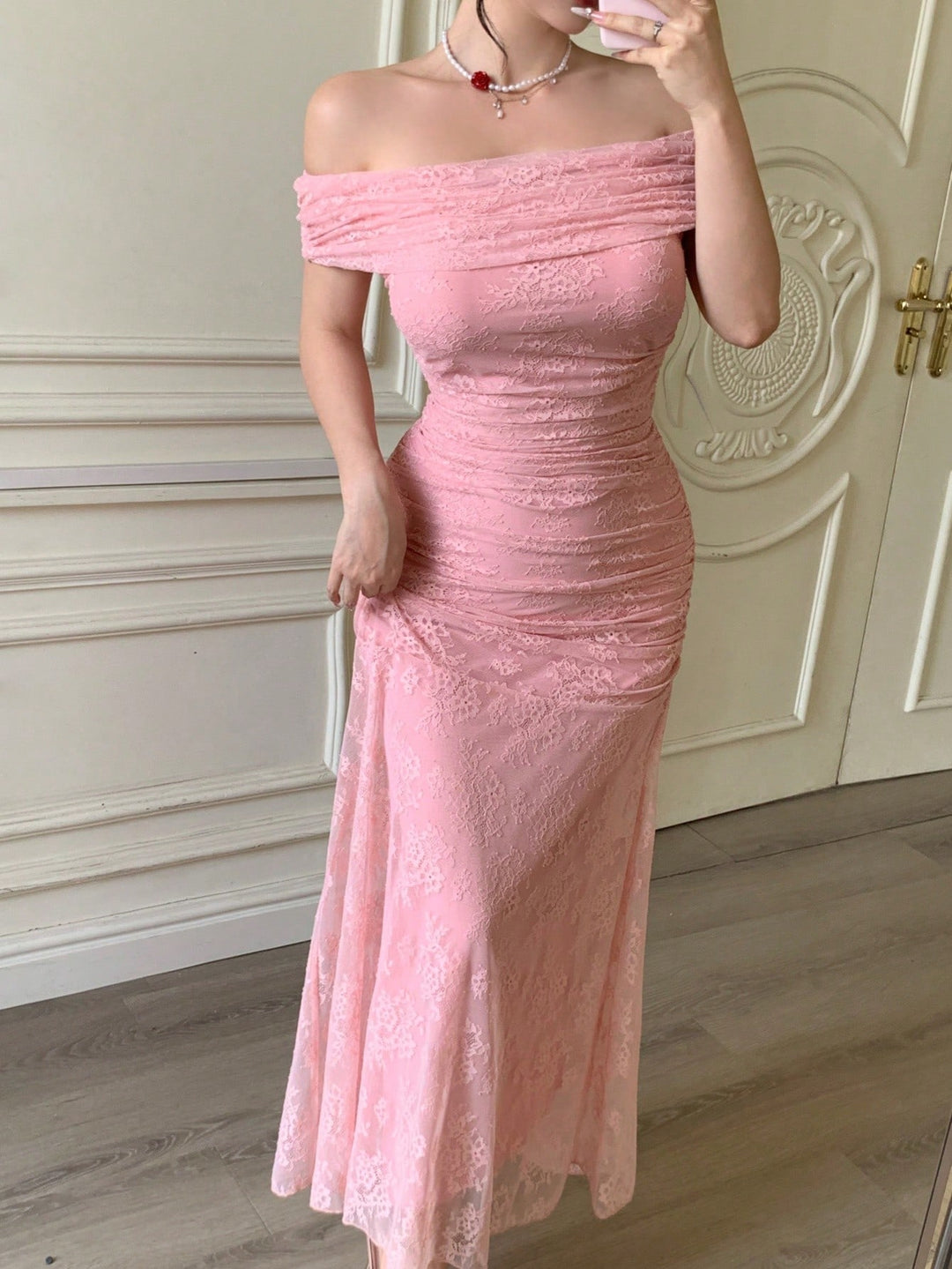 Rochie maxi SHEIN, roz