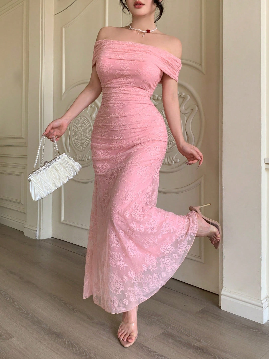 Rochie maxi SHEIN, roz