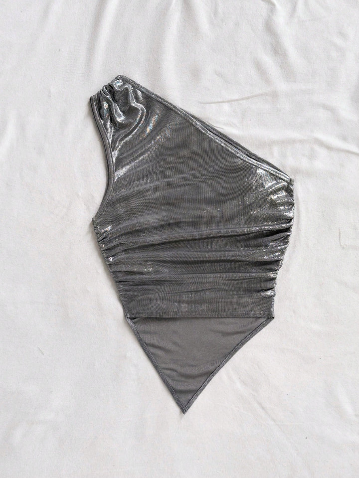 Top SHEIN, argintiu