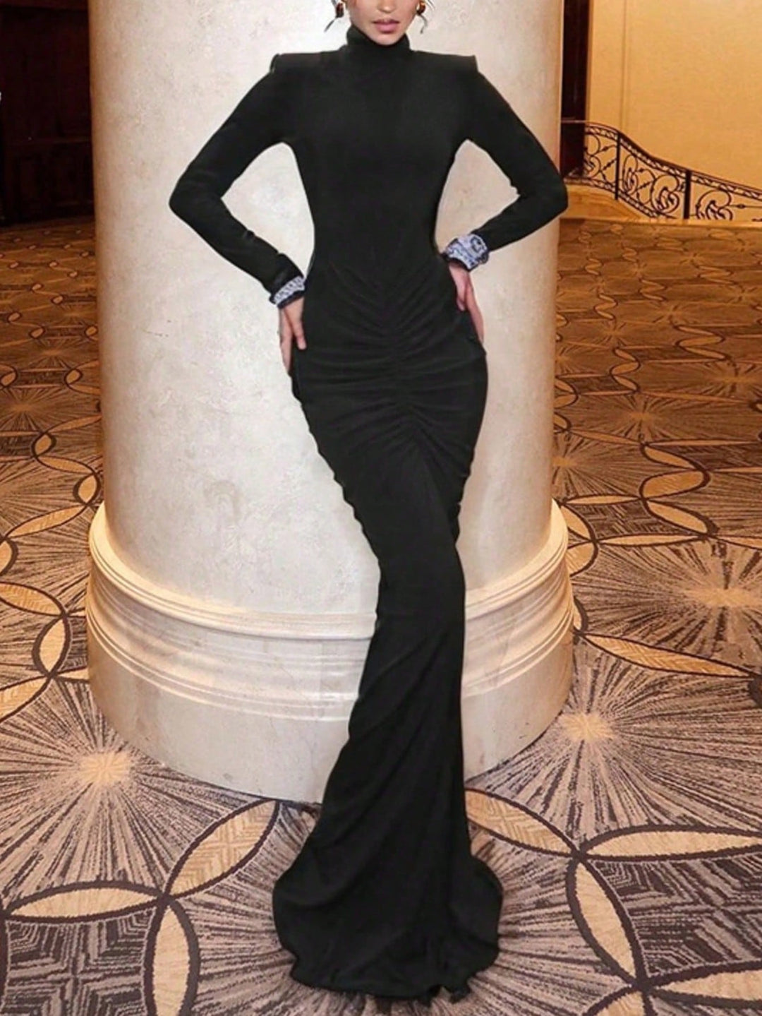 Rochie maxi SHEIN, negru