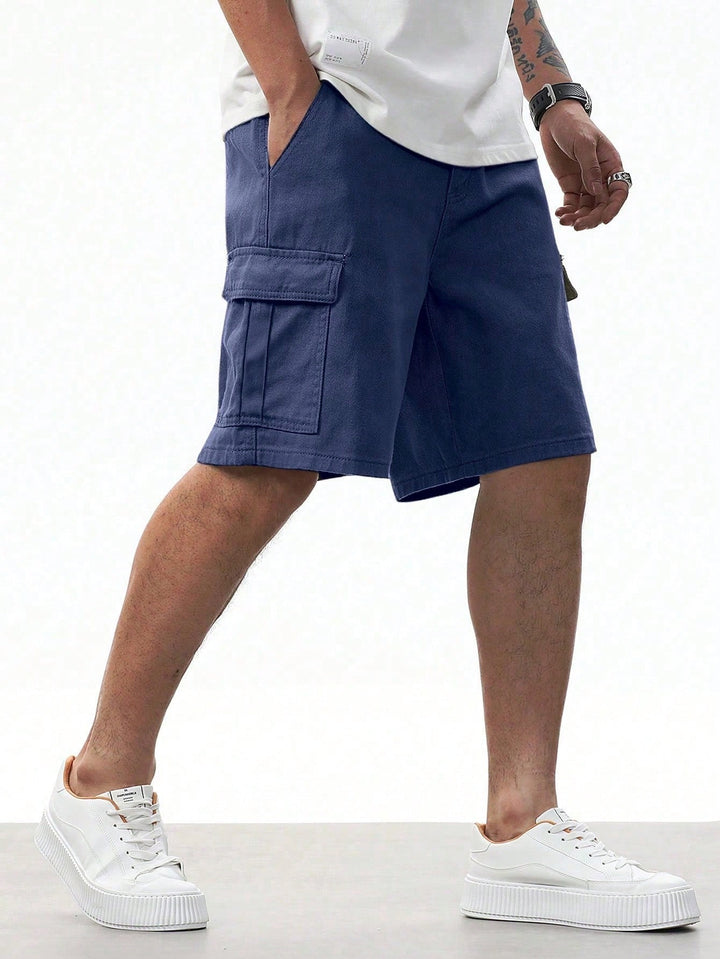 Pantaloni scurți SHEIN, albastru