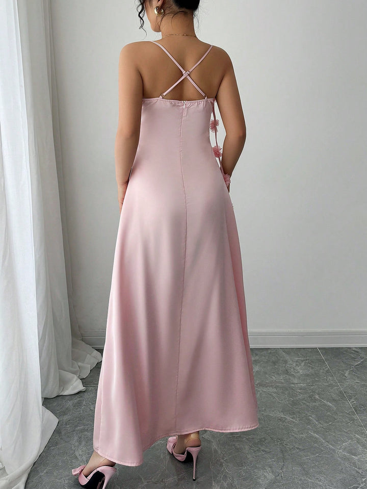 Rochie midi SHEIN, roz