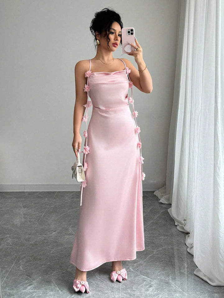Rochie midi SHEIN, roz