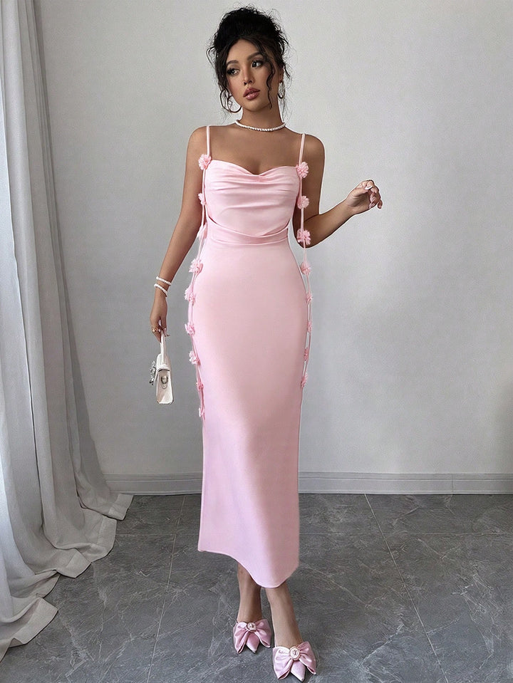 Rochie midi SHEIN, roz