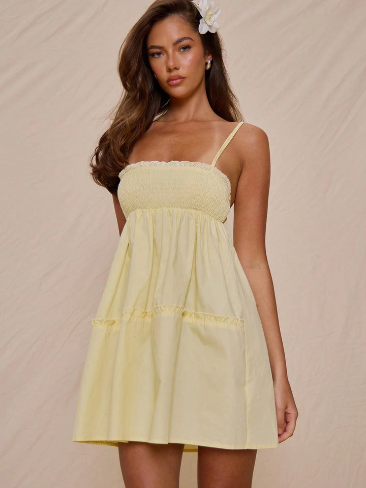 Rochie mini SHEIN, galben