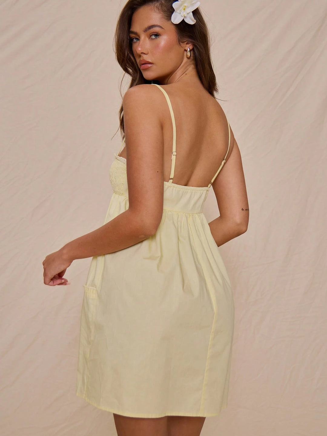 Rochie mini SHEIN, galben