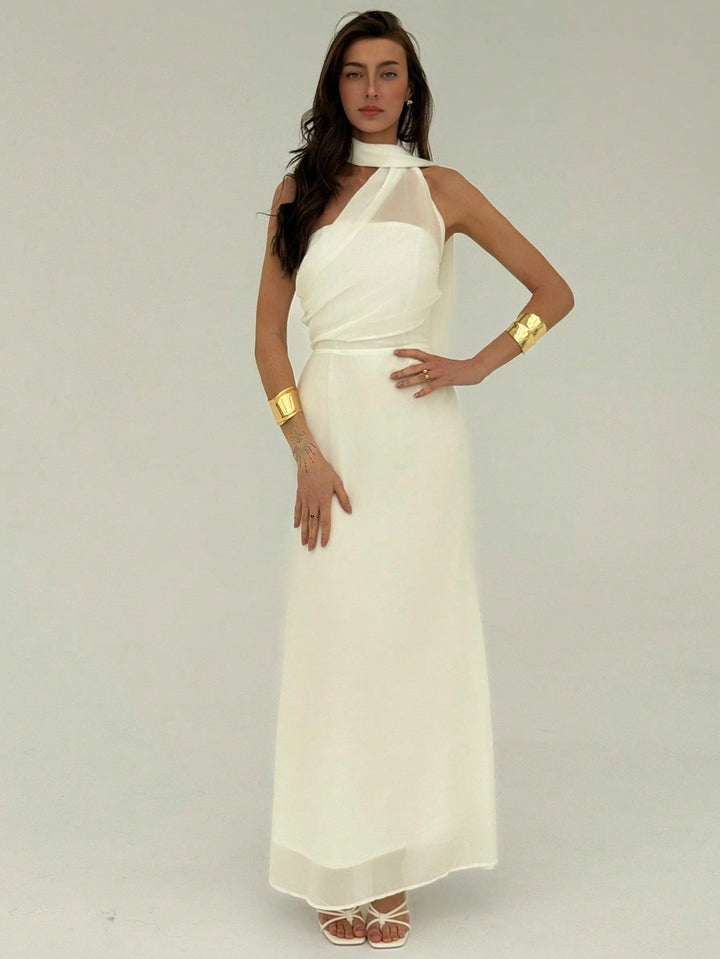 Rochie maxi SHEIN, alb