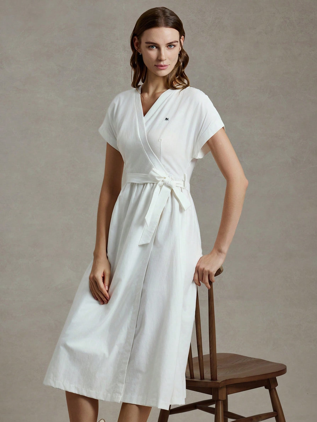 Rochie midi SHEIN, alb