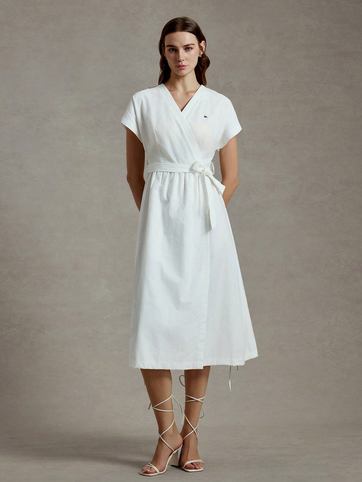 Rochie midi SHEIN, alb