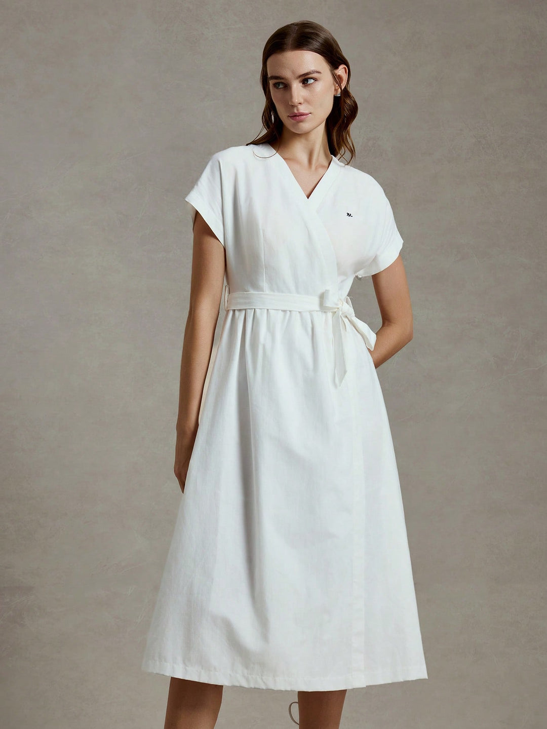 Rochie midi SHEIN, alb