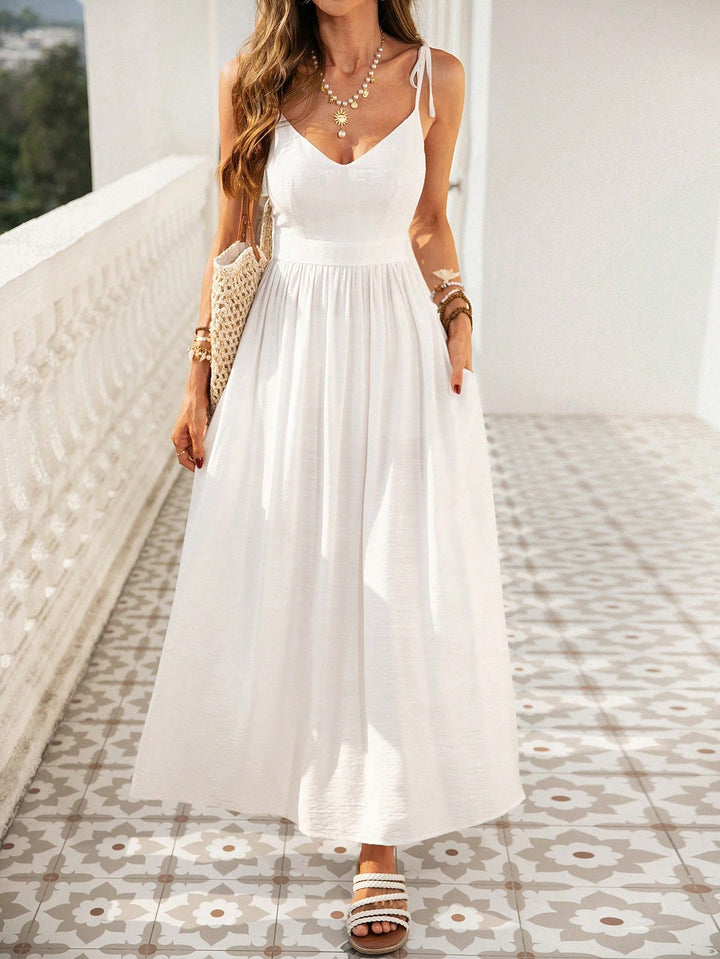Rochie midi SHEIN, alb
