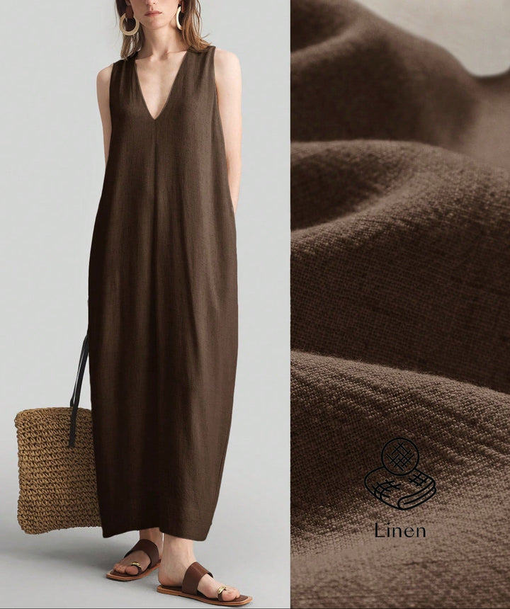 Rochie maxi SHEIN, maro