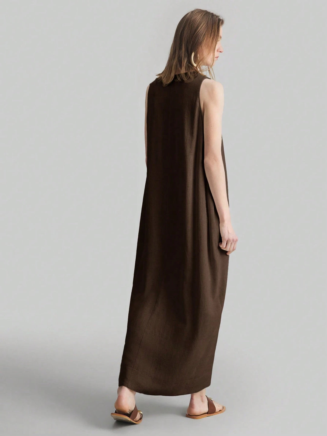 Rochie maxi SHEIN, maro