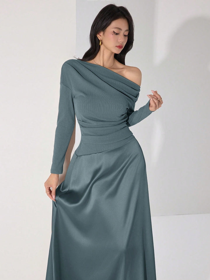 Rochie maxi SHEIN, albastru