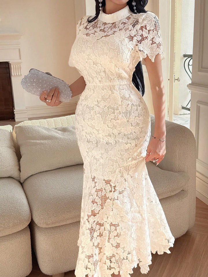 Rochie maxi SHEIN, alb