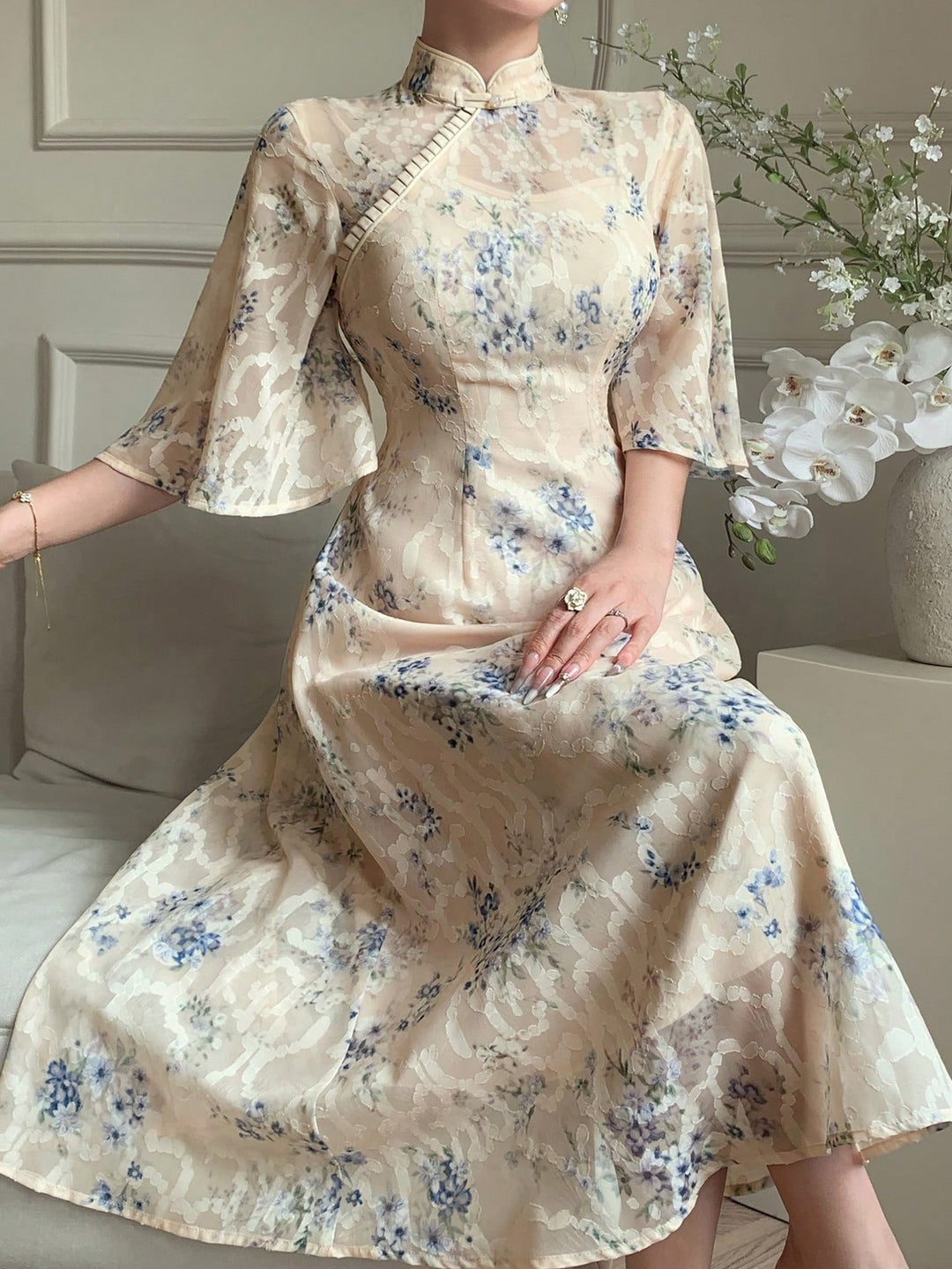 Rochie maxi SHEIN, roz