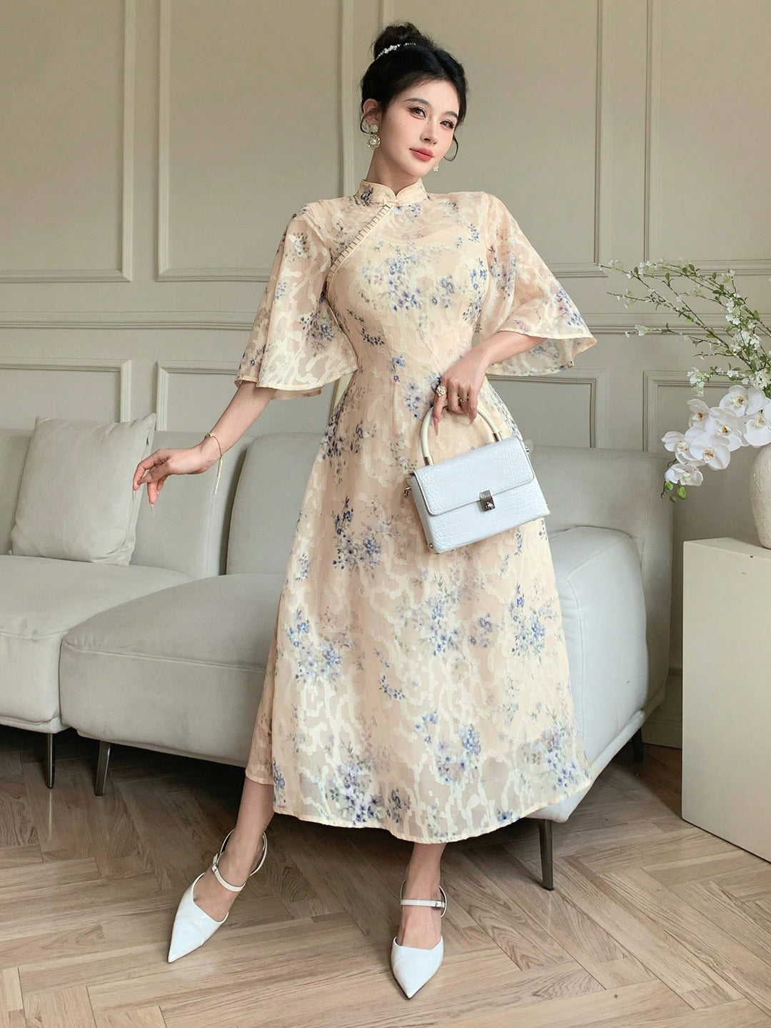 Rochie maxi SHEIN, roz