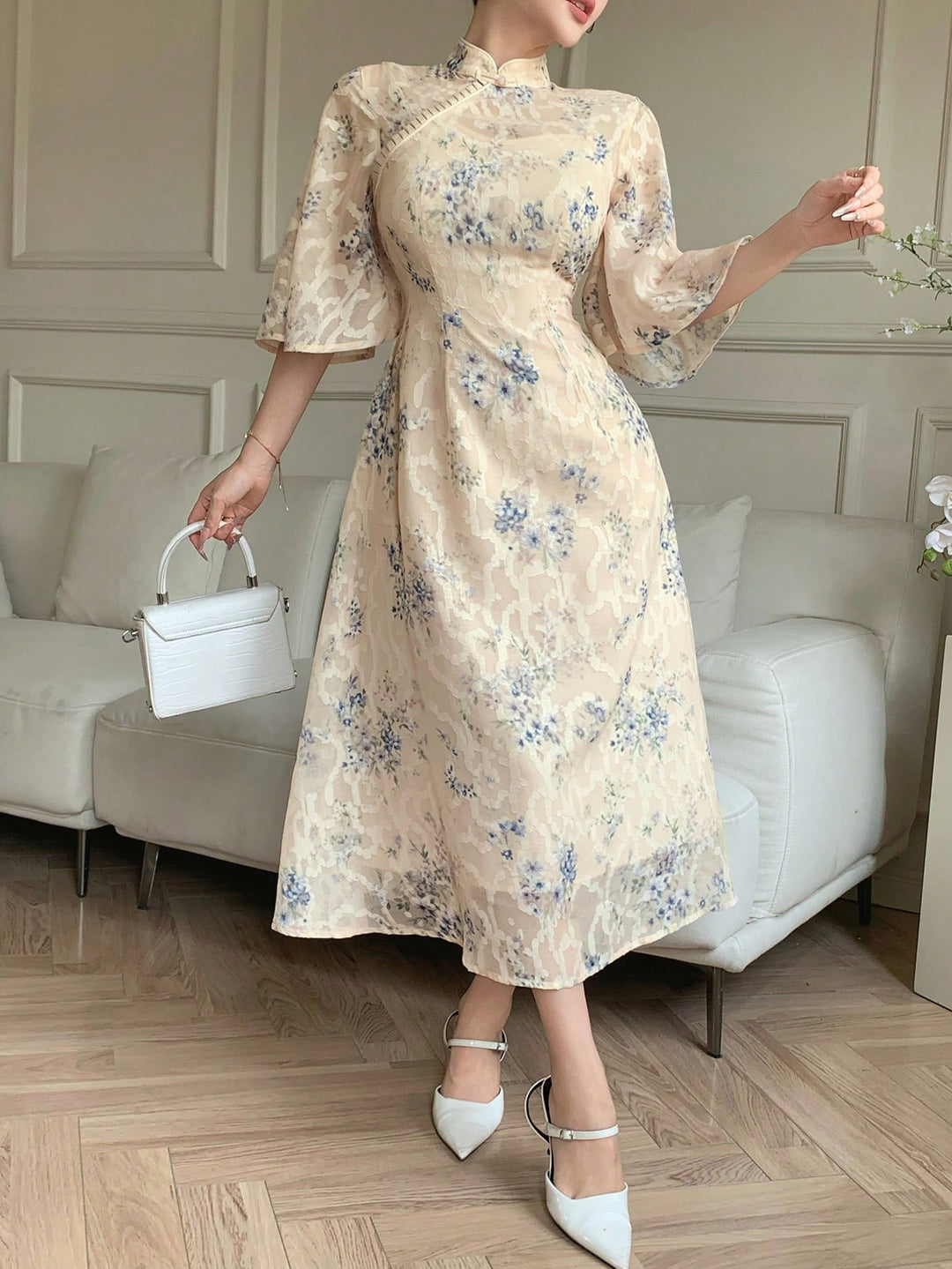 Rochie maxi SHEIN, roz