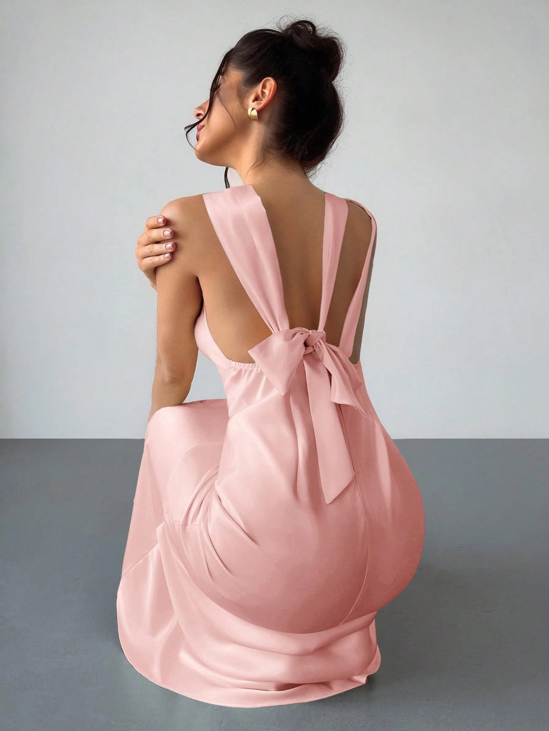 Rochie maxi SHEIN, roz