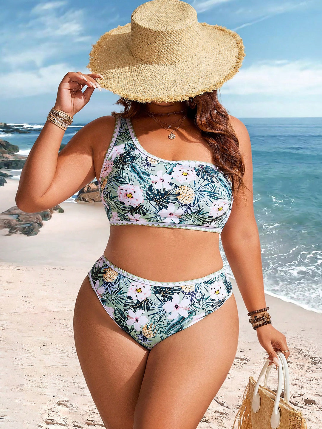 Set bikini de baie SHEIN, mix culori