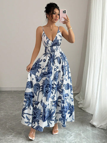 Rochie maxi SHEIN, mix culori