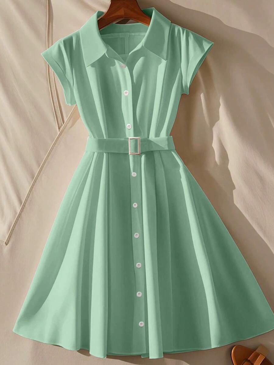 Rochie midi SHEIN, verde