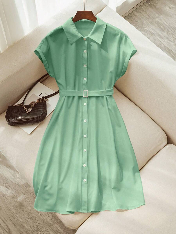Rochie midi SHEIN, verde