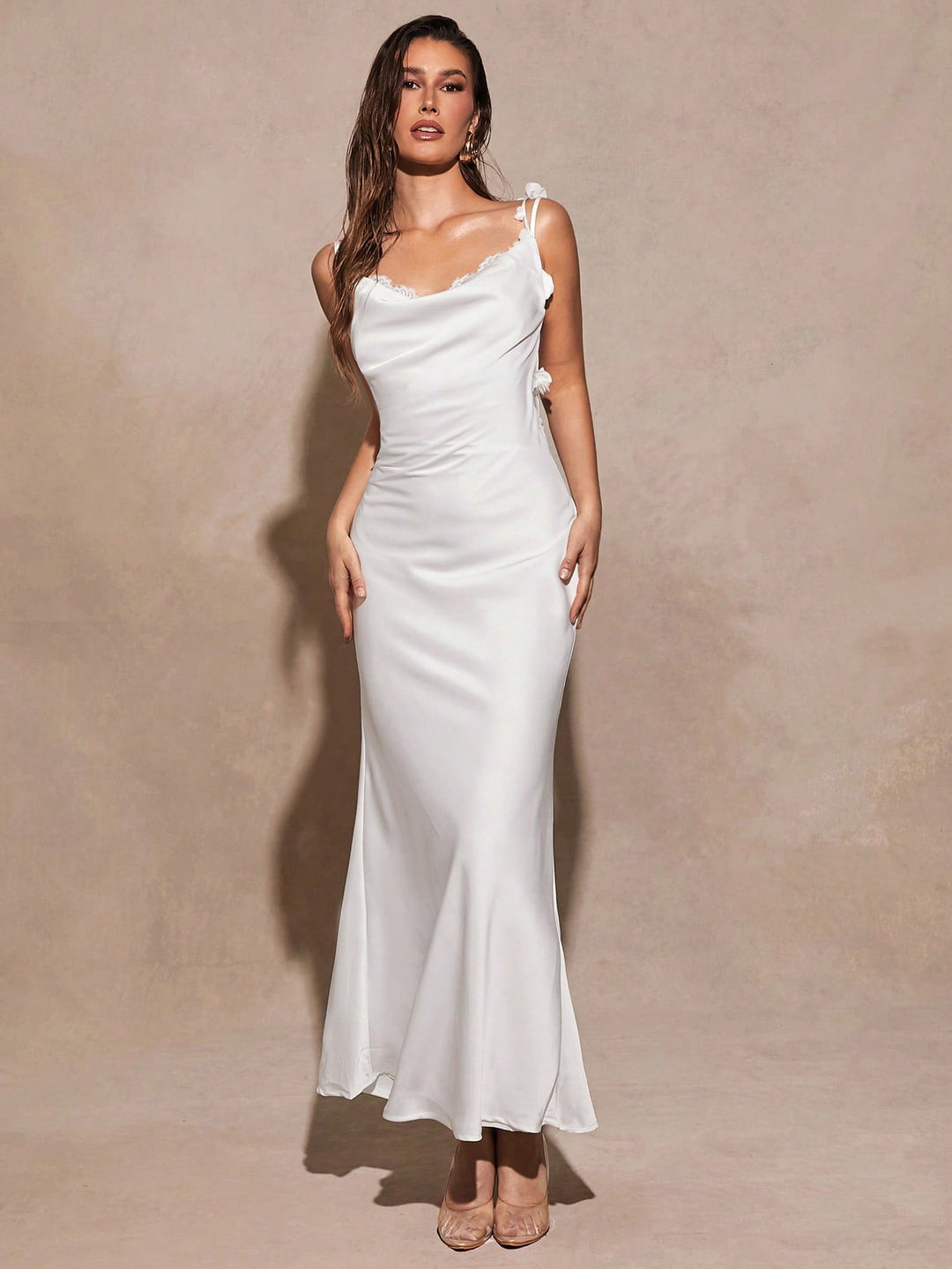 Rochie maxi SHEIN, alb