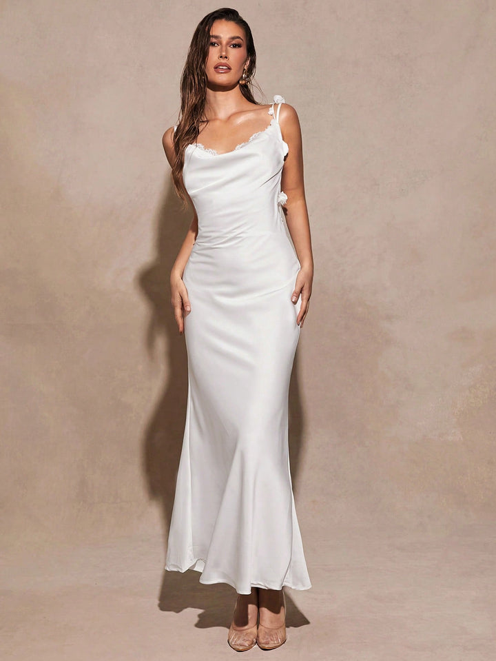 Rochie maxi SHEIN, alb