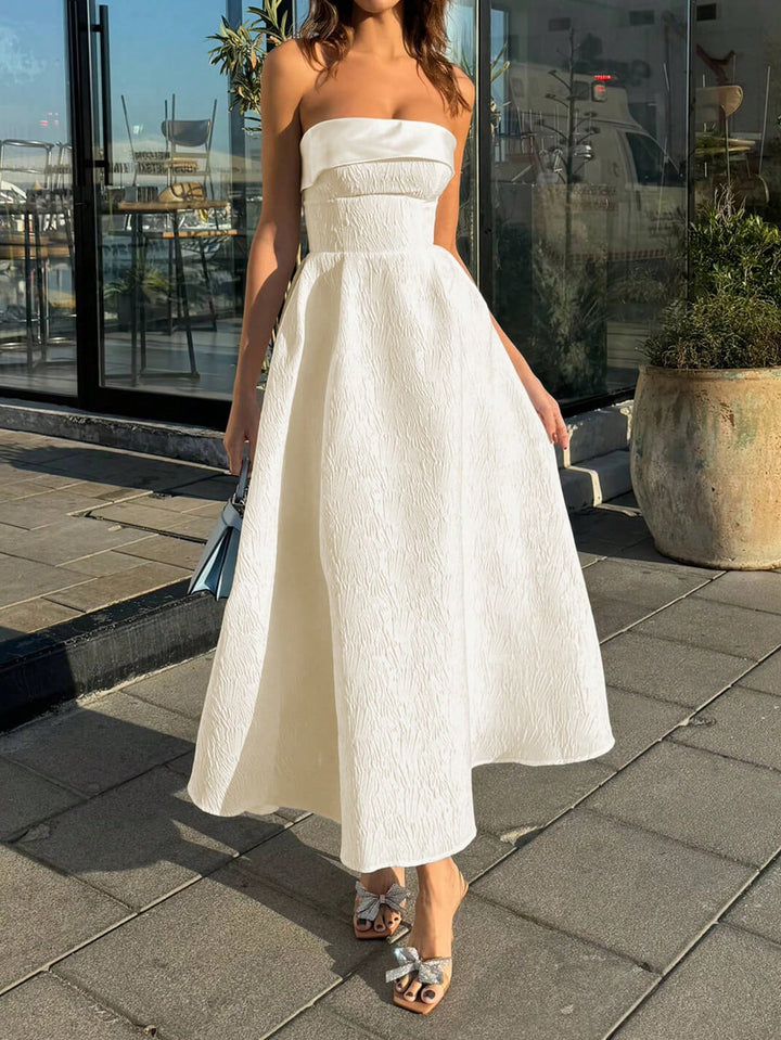 Rochie midi SHEIN, bej