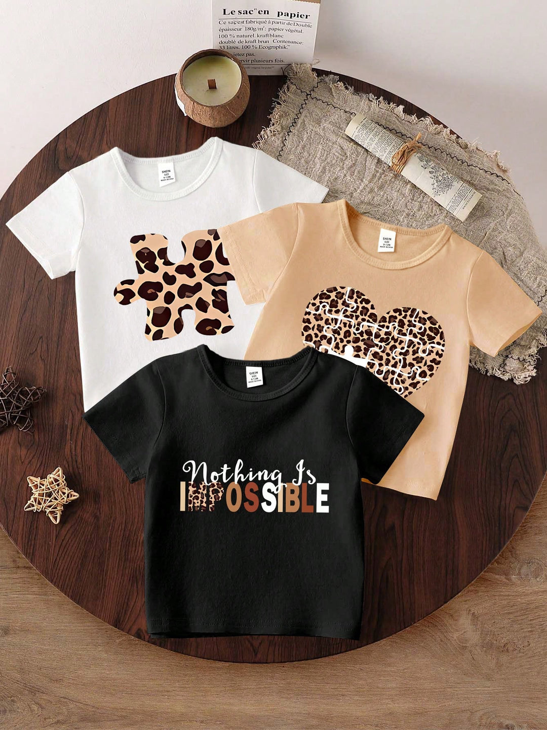 Set de tricouri SHEIN, mix culori