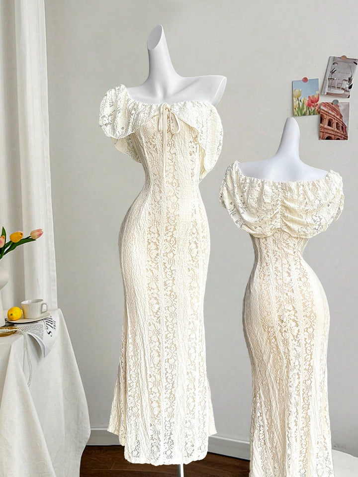 Shein maxi ruha, narancssárga