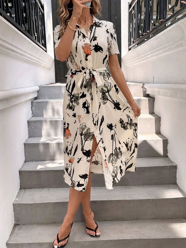 Rochie midi SHEIN, mix culori