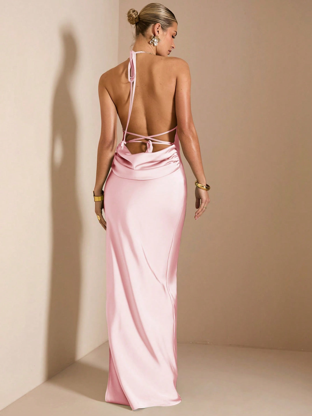 Rochie maxi SHEIN, roz
