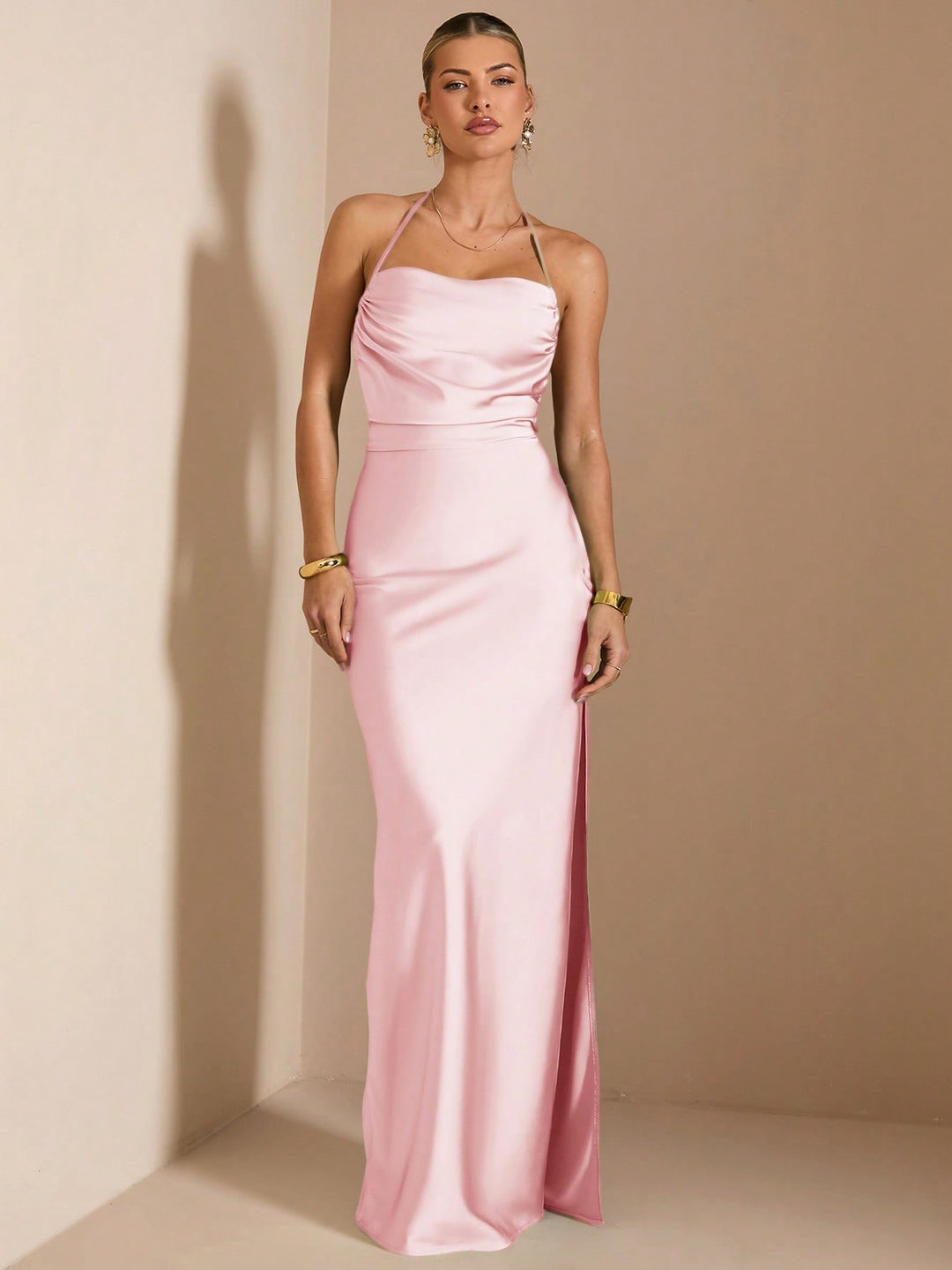 Rochie maxi SHEIN, roz