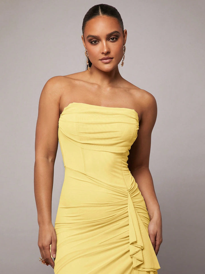 Rochie maxi SHEIN, galben